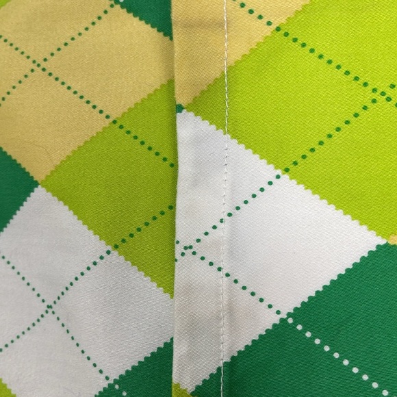 Loudmouth Golf Pants Argyle print slim Fit Women’s 34” Preppy Sporty Low Rise - Picture 10 of 10